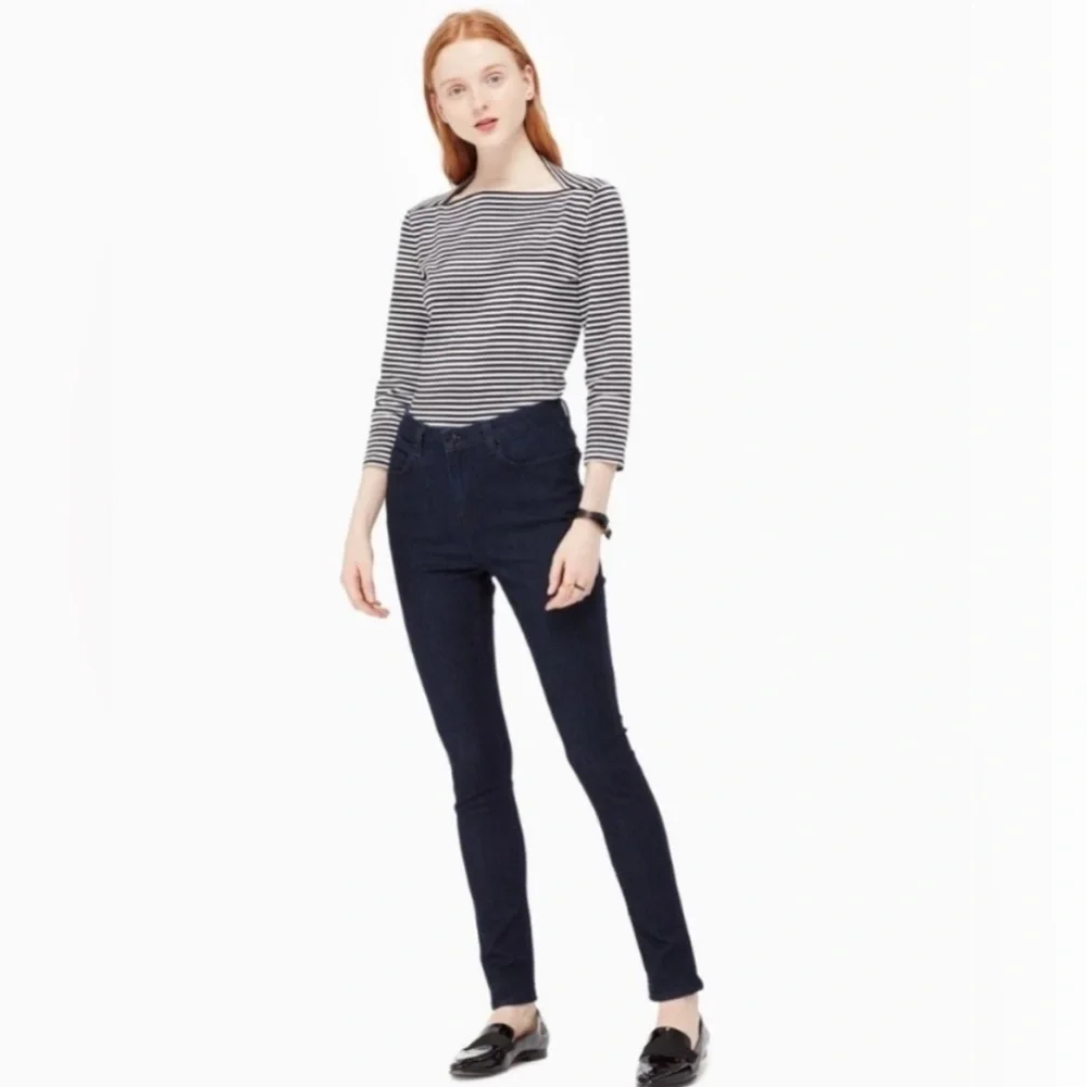 Kate Spade Broome Street Straight Leg Ankle Crop Jeans Size 27